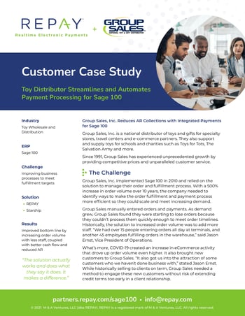 Group Sales Case Study Sage 100 Thumbnail