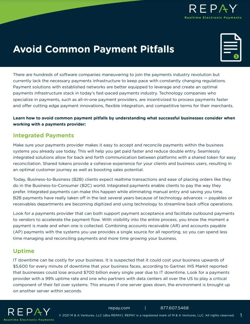 Avoid Common Payment Pitfalls